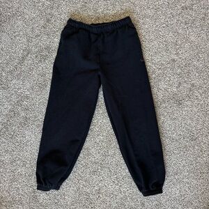 Aritzia TNA Cozy Fleece Mega Fit Black Sweatpants